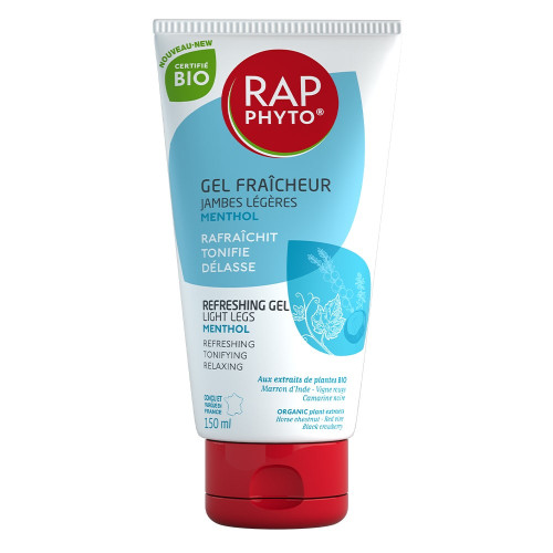Rap Phyto Gel Fraîcheur Jambes Légères Bio Menthol 150 ml