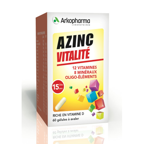 AZINC Vitalité ARKOPHARMA 120 Gélules - Booste Energie et Equilibre