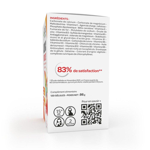 AZINC Vitalité ARKOPHARMA 120 Gélules - Booste Energie et Equilibre