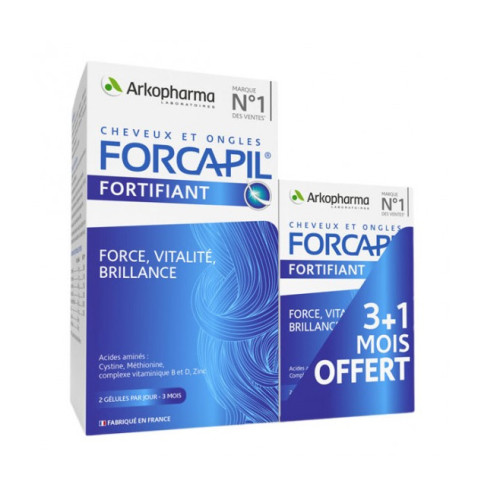 ARKOPHARMA Forcapil Intensif 4 Mois 240 Gélules - Cheveux et Ongles