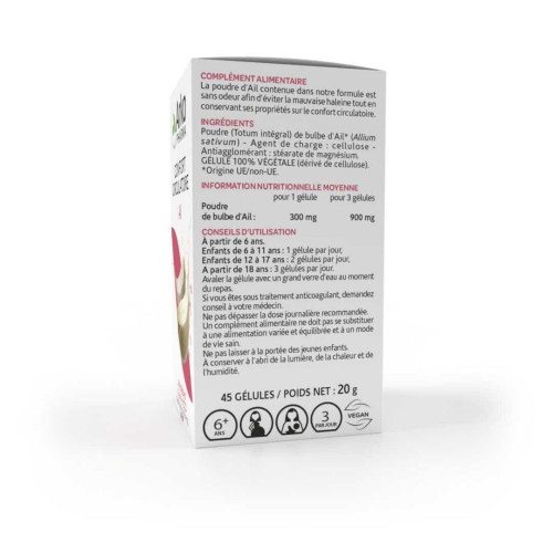 Arkogélules Inod'ail 45 gélules - Confort circulatoire sans odeur