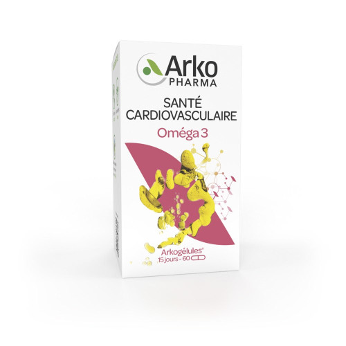 Arkogélules Oméga 3 60 Gélules - Soutien Cardiaque
