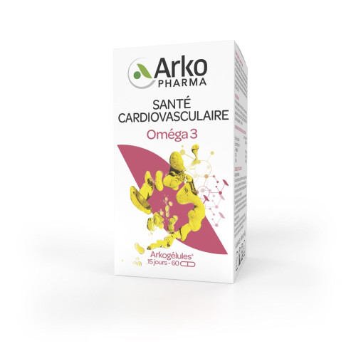 Arkogélules Oméga 3 60 Gélules - Soutien Cardiaque