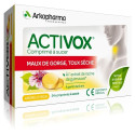 ARKOPHARMA Activox Citron 24 Comprimés Adoucissant Rafraîchissant