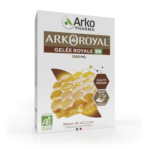 Arkopharma Arko Royal Gelée Royale Bio 20 Ampoules - Fortifiant