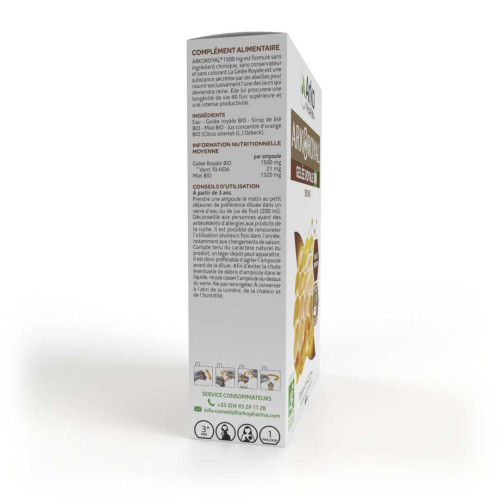 Arkopharma Arko Royal Gelée Royale Bio 20 Ampoules - Fortifiant