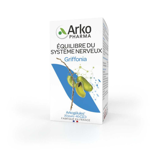 Arkopharma Arkogélules Griffonia 45 gélules - Soutien système nerveux