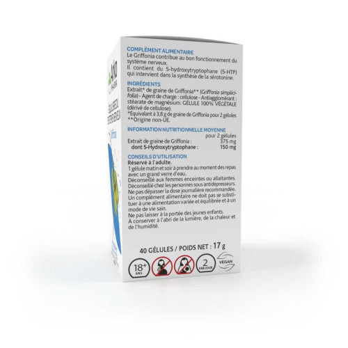 Arkopharma Arkogélules Griffonia 45 gélules - Soutien système nerveux