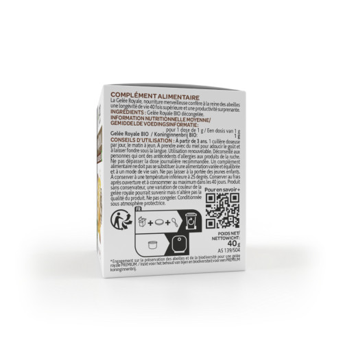 Arko Royal Gelée Royale Bio 40g - Tonus et Résistance