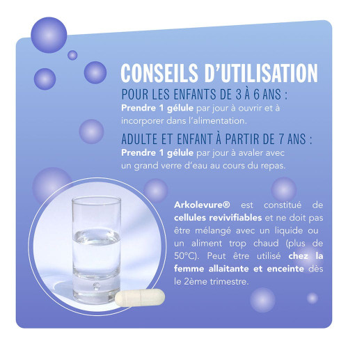ARKOPHARMA Arkolevure 250mg 30 Gélules - Soutien Digestif