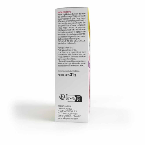 ARKOPHARMA Cys-Control 60 Gélules - Confort Urinaire