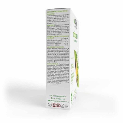 Arkofluides Détox 20 Ampoules - Purifie et Revitalise