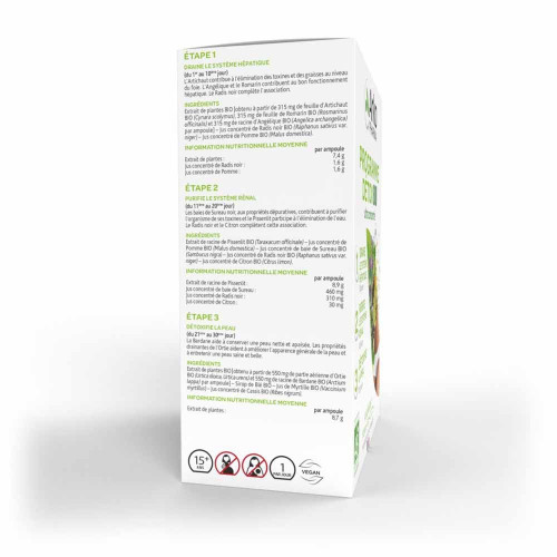 Arkofluides Detox Bio 30 Ampoules - Détoxifiant Triple Action