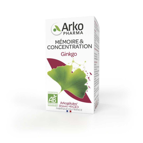 Arkopharma Arkogélules Ginkgo 45 Gélules - Boost Mémoire