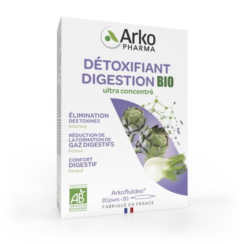 Arkopharma Arkofluides Artichaut-Fenouil Bio 20 Ampoules