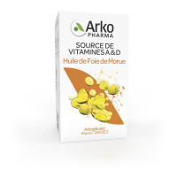 Arkogélules Huile Foie Morue 220 - Vitamines A et D