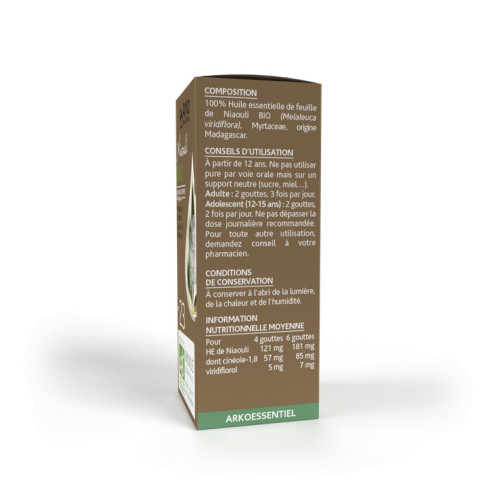 ARKOPHARMA Huile Essentielle Niaouli 10ml - Renforce Immunité