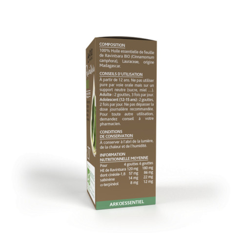 ARKOPHARMA Huile Essentielle Ravintsara 5ml - Boost Immunité