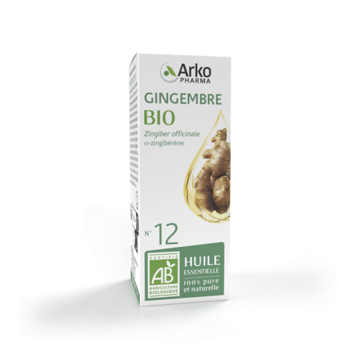 Arkopharma Huile Essentielle Gingembre 5ml - Aphrodisiaque et Tonique