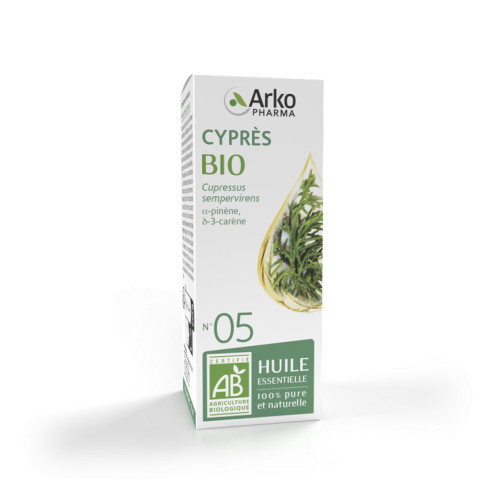 ARKOPHARMA Huile Essentielle Cyprès 10ml - Respiratoire, Veineux