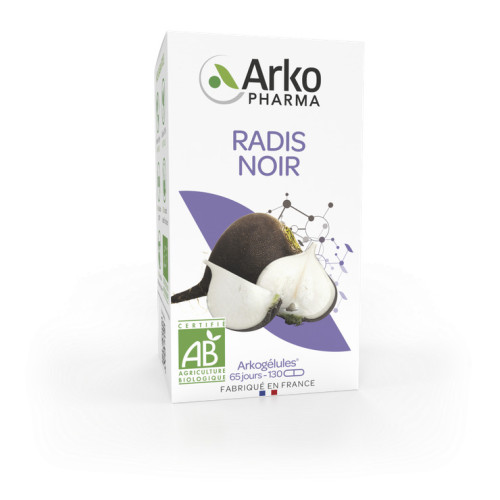 Arkopharma Radis Noir Bio 130 Gélules - Bien-être Digestif