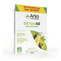 Arkopharma Arkofluides Détox Bio 30 Ampoules - Sublime la peau