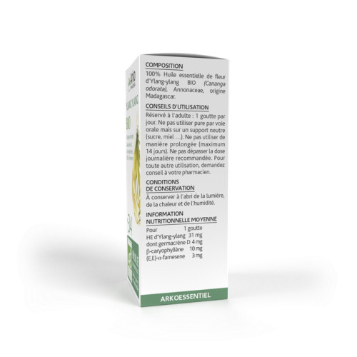 Arkopharma Ylang Ylang 5ml - Apaisant, Digestif, Cardio