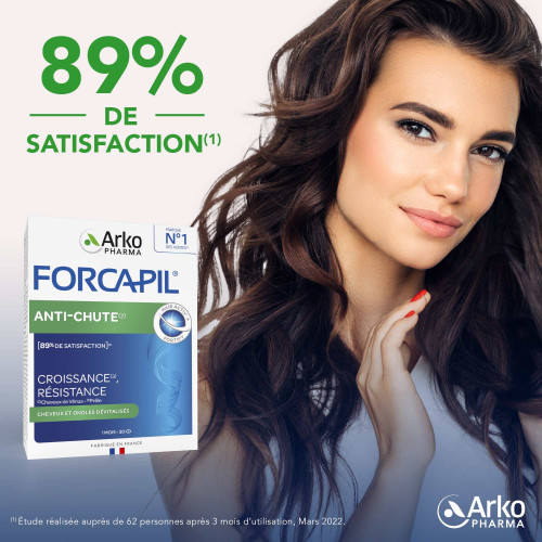 Arkopharma Forcapil Anti-Chute 3x30 Capsules - Cheveux Ongles