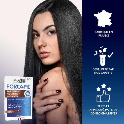 ARKOPHARMA Forcapil 180 Gélules: Cheveux Forts et Ongles Résistants