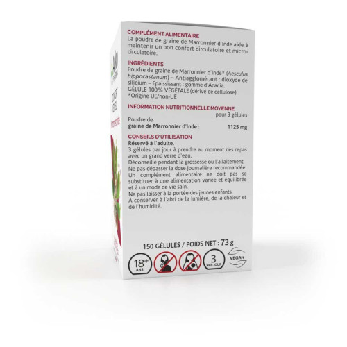Arkopharma Marronnier d'Inde Bio 150 Gélules - Confort Circulatoire