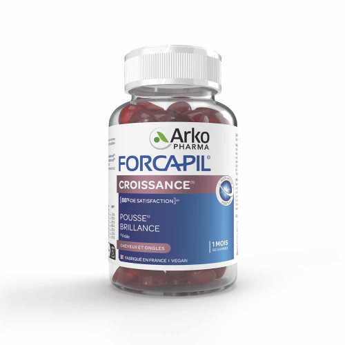 ARKOPHARMA Forcapil 60 Gummies - Croissance Cheveux Ongles Brillants