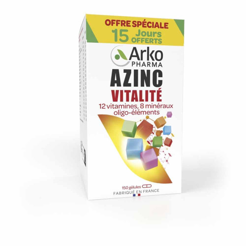 Azinc Vitalité XL Arkopharma 150 Gélules - Boost Energie et Vitalité