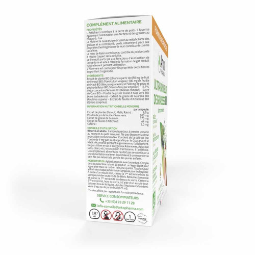 Arkopharma Arkofluide Bio Brûleur Graisses 30 Ampoules - Perte Poids