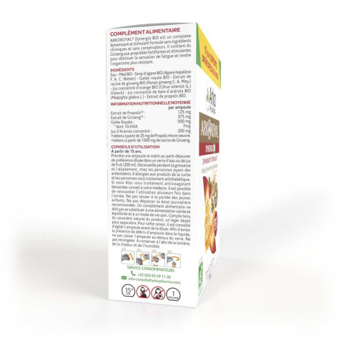 Arkoroyal Dynergie 30 Ampoules - Boost Energie Naturel