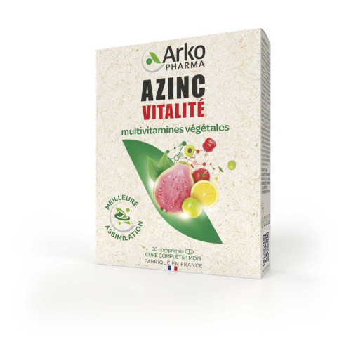 ARKOPHARMA Azinc Vitalité 30 Comprimés - Boost Energie et Immunité