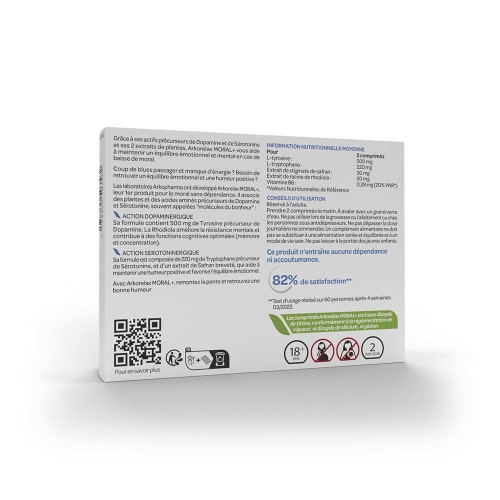 Arkopharma Arkorelax Moral+ 30 pour Bonheur et Équilibre