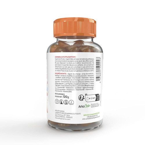 ARKOPHARMA Azinc Gummies 60: Vitalité Adulte 15+ Parapharmacie