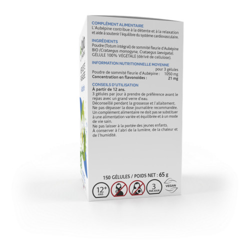Arkogélules Aubépine Bio 150 - Détente et Soutien Cardiovasculaire