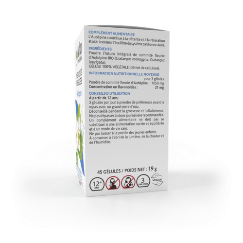 Arkopharma Aubépine Bio 45 Gélules - Equilibre Cardiovasculaire