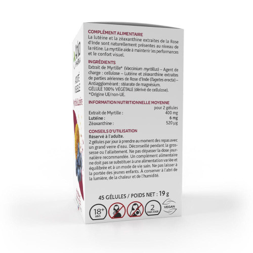Arkopharma Myrtille Lutéine 45 Gélules - Confort Visuel Vegan