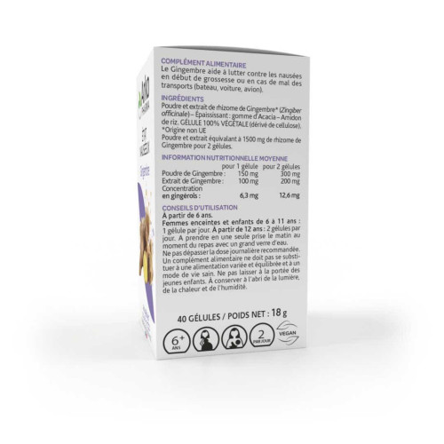 Arkopharma Arkogélules Gingembre 40 Gélules