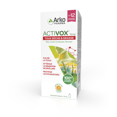 Activox sirop toux sèche et grasse