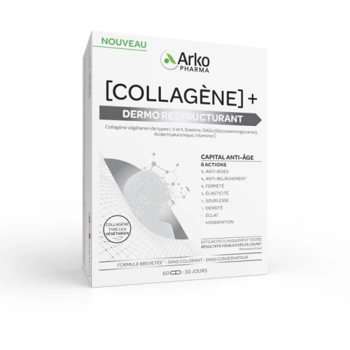 Arkopharma Collagène Dermo-Restructurant 60 Gélules Peau Ferme et Jeune