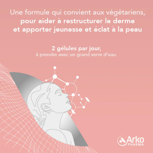 Arkopharma Collagène Dermo-Restructurant 60 Gélules Peau Ferme et Jeune