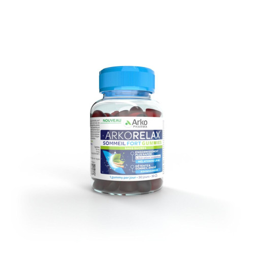 Arkopharma Arkorelax Sommeil 30 gummies Endormissement rapide sans sucre