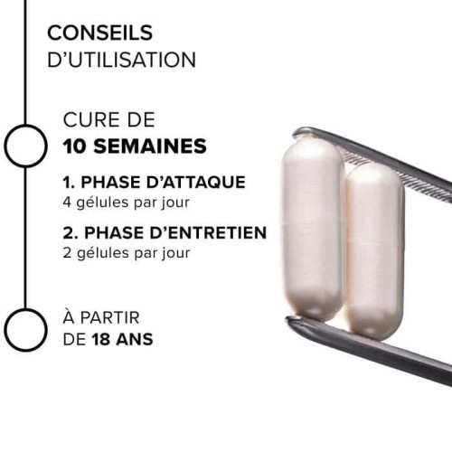 FORCAPIL EXPERT : Gélules anti-chute cheveux, 24 actifs, 168 gélules