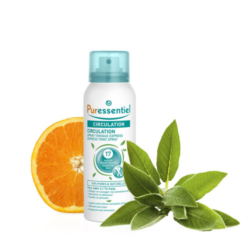 PURESSENTIEL Spray 100mL: Soulagement et Fraîcheur pour Jambes Légères