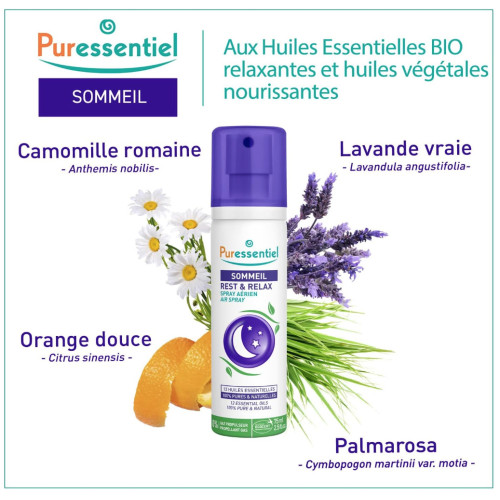 Puressentiel Sommeil Spray 200mL - Apaisant Relaxant Parapharmacie