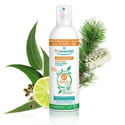 Puressentiel Spray Assainissant 500mL - Purifie l'air