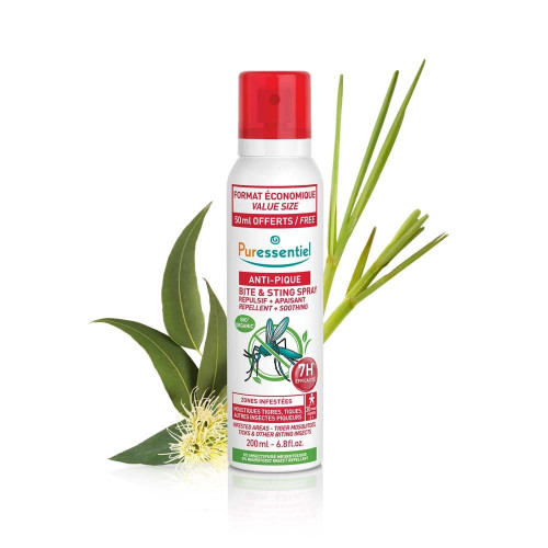 Spray Anti-Pique Puressentiel 200mL - Protection Triple Action 7h